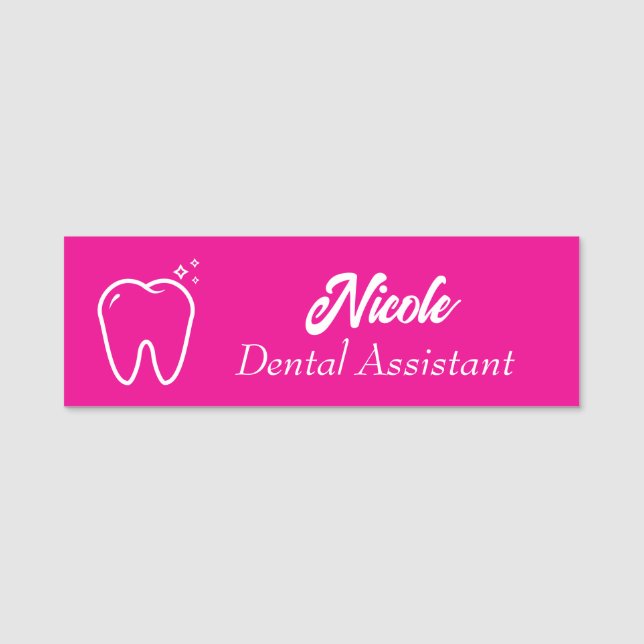 Dental Assistant Name Tag (Front)