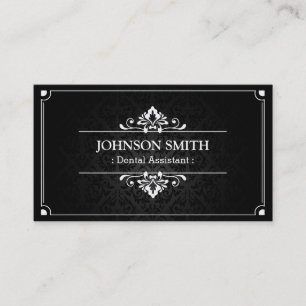 Dental Assistant - Shadow of Damask Business Card