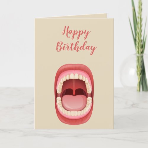 Dental Assistant Technician Dentist Birthday Fun Holiday Card