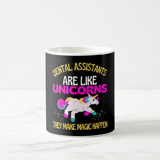 Dental Assistant Unicorn , Magical Unicorn Dentist Coffee Mug (Center)