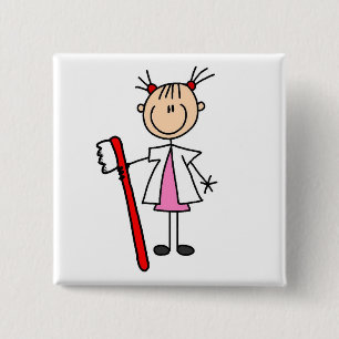 Dental Assistant With Toothbrush Button