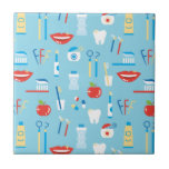 Dental Blue Pattern Ceramic Tile