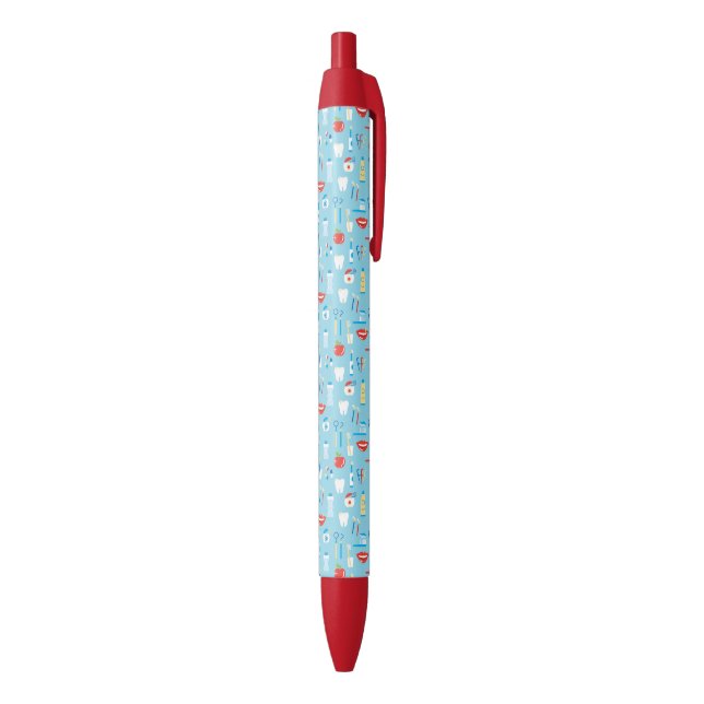 Dental Blue Pattern Pen (Bottom (Vertical))