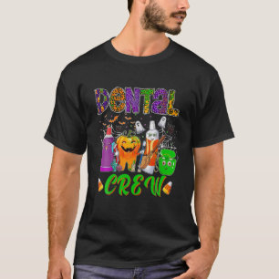 Dental Boo Crew Halloween Funny Dentist Assistant  T-Shirt