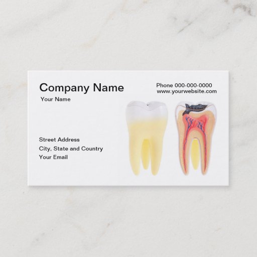 Customizable Dental Business Card