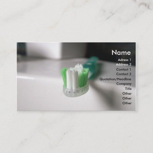 Customizable Dental Business Card