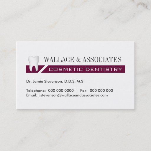 Customizable DENTAL BUSINESS CARD