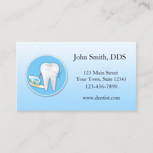 Customizable Dental Business Card
