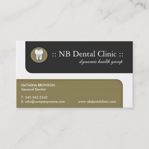 Customizable Dental Business Cards