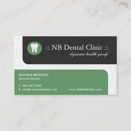 Customizable Dental Business Cards