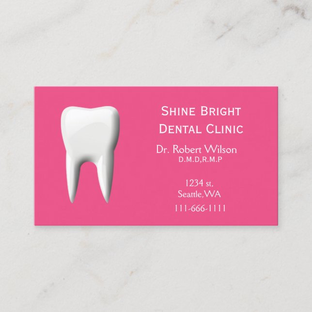 Dental businesscards with appointment card (Front)