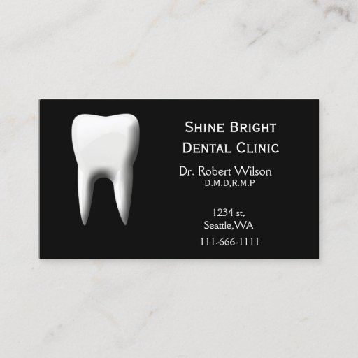 Customizable Dental businesscards with appointment card business cards