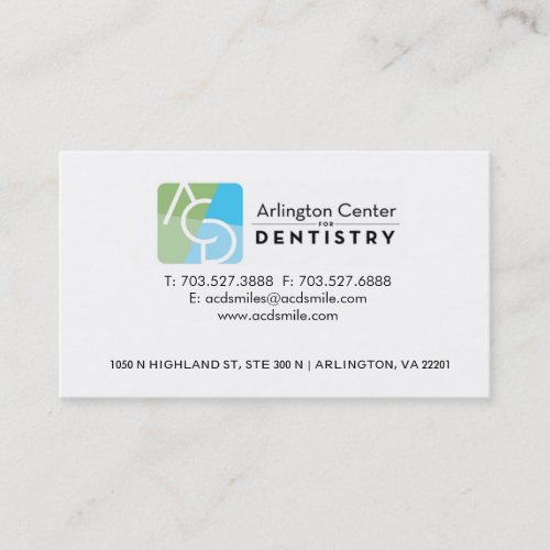 DENTAL CARD BUSINESS CARD TEMPLATE