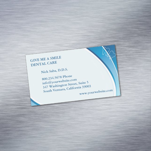 Dental Care Business Card Magnet (In Situ)