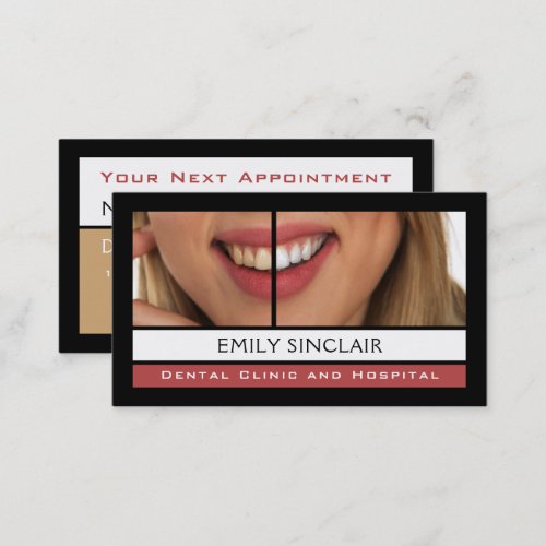 Dental Care Dentist Appointment Business Card