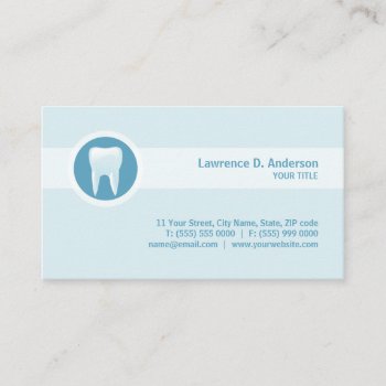 Dental Care / Dentist Business Card by BluePlanet at Zazzle