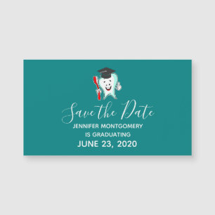 Dental Care Happy Tooth Graduation Save the Date