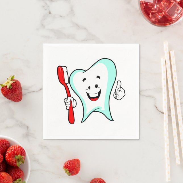 Dental Care Happy Tooth with Toothbrush Napkins (Insitu)