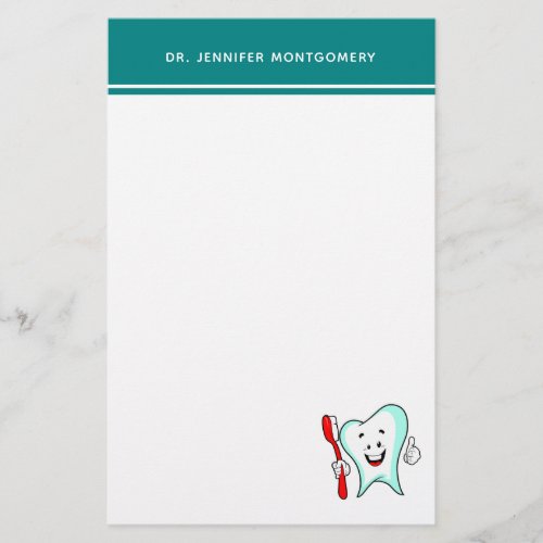 Dental Care Happy Tooth with Toothbrush Stationery