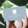 Dental Care Tooth Logo Plain Mist Blue Dentist App Appointment Card