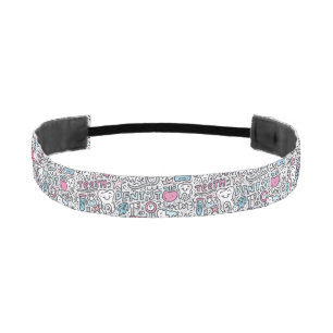 Dental Cartoon Pattern Athletic Headband