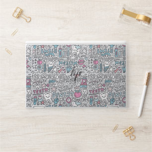 Dental Cartoon Pattern HP Laptop Skin