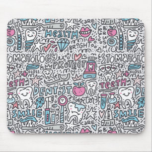 Dental Cartoon Pattern Mouse Pad