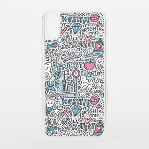 Dental Cartoon Pattern iPhone XS Case