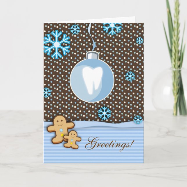 Dental Christmas Card Gingerbread Molar (Front)