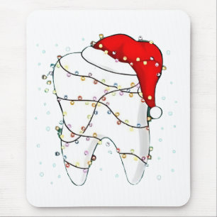 Dental Christmas Dunny Dentist Holiday  Mouse Pad