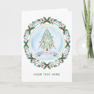 Dental Christmas Tree Dentist Christmas Holiday  Card