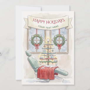 Dental Christmas Tree Dentist Christmas Holiday Card