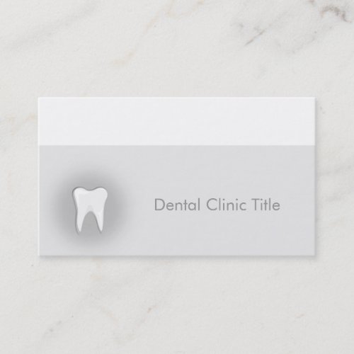 Dental clinic business card