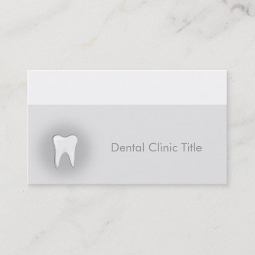 Customizable Dental clinic business card
