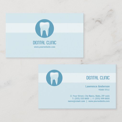 Dental Clinic / Dentist business card | Zazzle