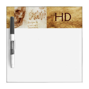 DENTAL CLINIC ,DENTIST MONOGRAM ,Antique Parchment Dry Erase Board