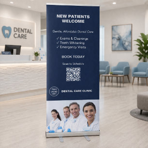 Dental Clinic Dentist Patient Welcome Retractable Banner