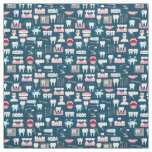 Dental Clinic Office Pattern Fabric