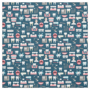 Dental Clinic Office Pattern Fabric