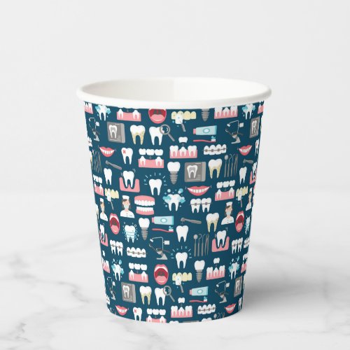 Dental Clinic Office Pattern Paper Cups