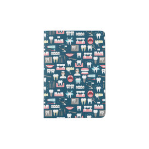 Dental Clinic Office Pattern Passport Holder