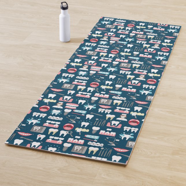 Dental Clinic Office Pattern Yoga Mat (In Situ)