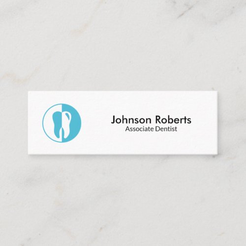 Dental clinic professional dentist minimal mini business card