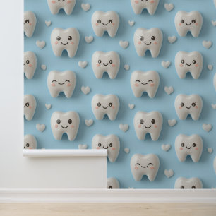 Dental Clinic Wall Decor White Smiling Face Tooth 