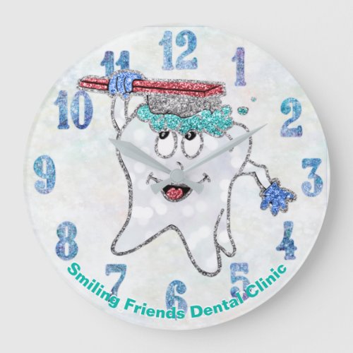 Dental Clock Fun Glitter Custom