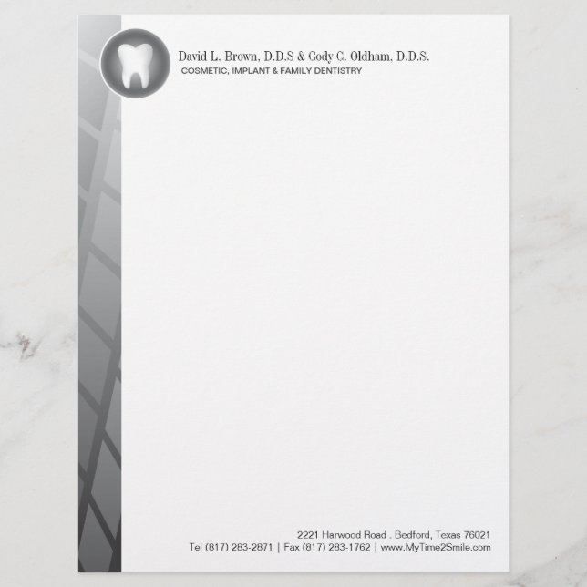 Dental Company Letterhead (Front)