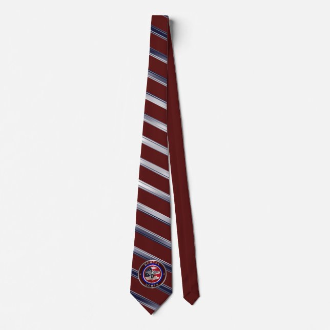 Dental Corps Custom Design Neck Tie (Front)
