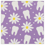 Dental daisies fabric