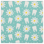 Dental daisy print fabric