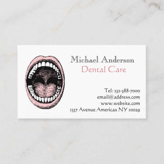 Dental dentist business card (Front)